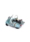 Dekoratif Metal Scooter Sepetli