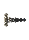 Dekoratif, Sac Tek Kuyruklu Menteşe - 40x68 mm, Küçük, Antik, 1 Adet