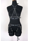 Deri Body Harness, Kadın Deri Fantezi Giyim - Brf1084
