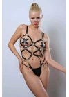 Deri Fantezi Giyim, Vücudu Saran Full Body Harness - Brf811