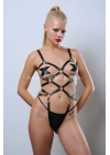 Deri Fantezi Giyim, Vücudu Saran Full Body Harness - Brf811