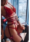 Deri Jartiyer Takım, Seksi Tasmalı Jartiyer - Brf1041