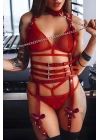 Deri Jartiyer Takım, Seksi Tasmalı Jartiyer - Brf1041