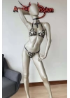 Deri Sütyen Takım Fantazi Harness - Brf464