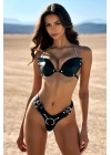 Deri Sütyen Takım, Sexy Deri Fantezi Giyim Sütyen Harness Takım - Brf1223
