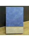 Desenli Gri Deri Defter