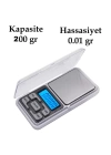 Dijital Hassas Elektronik Kuyumcu Cep Terazisi Tartı 200 Gr /  0.01 Gr