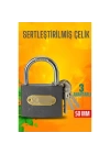 DKTT Çelik Asma Kilit 50 MM 3 anahtarlı Sonax Design