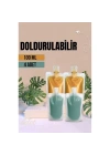 DKTT Doldurulabilir Krem Şampuan Kabı Tekrar Kullanılabilir Set 4 ADET