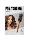 DKTT Fön Fırçası Ahşap Saplı Fön Ve Tarama Fırçası