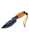 DPX Gear Assault 0238TRN Kamp Bıçağı 22,5 cm - Turuncu, Metal; İpli Sap