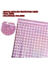 Ekstra Metalize Rose Gold Renk Disko Dikdörtgen Kesim Kapı Perdesi Dekorasyon 1x2 Metre