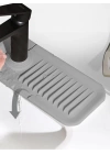 Elastik Mutfak Banyo Musluk Matı Düzenleyici Kaydırmaz Taban Organizer Lavabo Kenar Matı