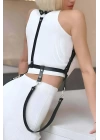 Elbise Üzeri Askılı Deri Kemer Harness - Brf1171