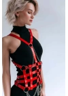 Elbise Üzeri Deri Kemer, Deri Elbise Kemeri, Deri Korse Harness - Brf1072