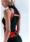 Elbise Üzeri Deri Kemer, Deri Elbise Kemeri, Deri Korse Harness - Brf1072