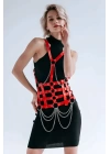 Elbise Üzeri Deri Kemer, Deri Elbise Kemeri, Deri Korse Harness - Brf1072