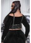 Fantazi Deri Göğüs Harness, Kadın Göğüs Üzeri Harness - Brf955