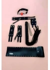 Fantazi Kırbaç Takım 4lü Set, El - Ayak Kelepçesi, Kırbaç, Ağız Topu - Brf1306