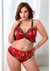 Fantazi Zincirli Deri Body Harness, Ağı Açık Fantazi Giyim - Brf1175