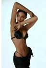 Fantazi Zincirli G-string Sütyen Külot Takımı Deri Harness - Brf1227