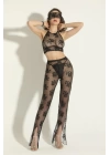 Fantezi Transparan Bralet, Pantolon Takım Siyah (brf6154)
