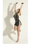 Fantezi Zincirli Babydoll Siyah (brf6249)