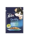 Felix Taze Somon ve Sardalya Jöleli Pouch Yetişkin Konserve Kedi Maması 85 Gr