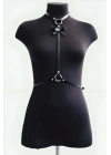 Fiyonk Detaylı Boyun Bel Bağlamalı Harness - Brf127