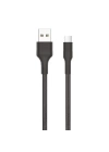 Force Cb431m Hasır Örgü Ve Ekstra Güçlendirilmiş Silikon Başlıklı Micro Usb Hızlı Şarj Ve Data Kablo