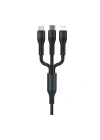 Force Cb631 Örgülü Ve Güçlendirilmiş 100 Cm Çoklu Şarj Ve Data Kablosu