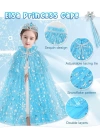 Frozen Elsa Pelerin Taç Asa Ve Eldiven Seti 80 Cm