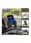 Gidon Bağlantılı Bisiklet Motosiklet İçin Esnek Abs 4-7.8″ İnç Telefon Tutucu 360° Dönebilen Tasarım