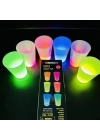 Glow Partisi Bardakları 6 Renk 6 Adet 1.5 Oz 4.5 X 6.5 Cm