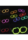 Glow  Elma Gözlük - Glow Partisi Gözlüğü - Glow Stick Gözlük 12 Adet