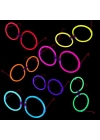 Glow Parti Gözlüğü Glow Partisi Yulak Şekilli Fosforlu Gözlük 6 Adet