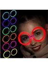 Glow  Yulak Gözlük - Glow Partisi Gözlükleri - Glow Stick Gözlük 12 Adet