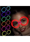 Glow  Yulak Gözlük - Glow Partisi Gözlükleri - Glow Stick Gözlük 12 Adet
