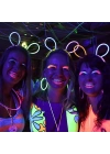 Glow Taç Fosforlu Taç Karışık Renk 12 Adet