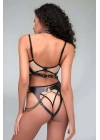 Göğsü Ve Ağı Açık Kelepçeli Fantazi Külot Harness Takım - Brf1067