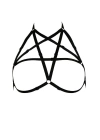 Göğüs Bölgesi Şık Pentagram Harness - Brf170