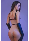 Göğüs Üzeri Pentagram Sembollü Deri Harness - Brf821