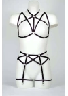 Göğüs Ve Jartiyer Kemerli Seksi Harness - Brf161