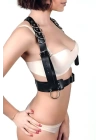 Halka Detaylı Şık Deri Harness, Seksi Harness Kemer - Brf986