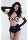 Harness Seksi Deri Sütyen - Brf112
