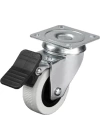 Hts 334 - 50x20 mm Çift Bilyalı Tablalı Frenli Teker 4 Adet