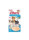 Inaba Ciao Churu Cream Ton Balıklı ve Deniz Taraklı Sıvı Kedi Ödül Maması 14 Gr 4 Adet