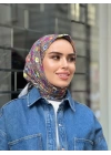 İpek Butik Çiçek Desenli Eşarp