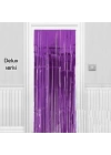 Işıltılı Duvar ve Kapı Perdesi Mor Renk 90x200 cm