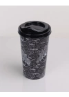 Kahve Bardağı - Kapaklı Desenli 650ml